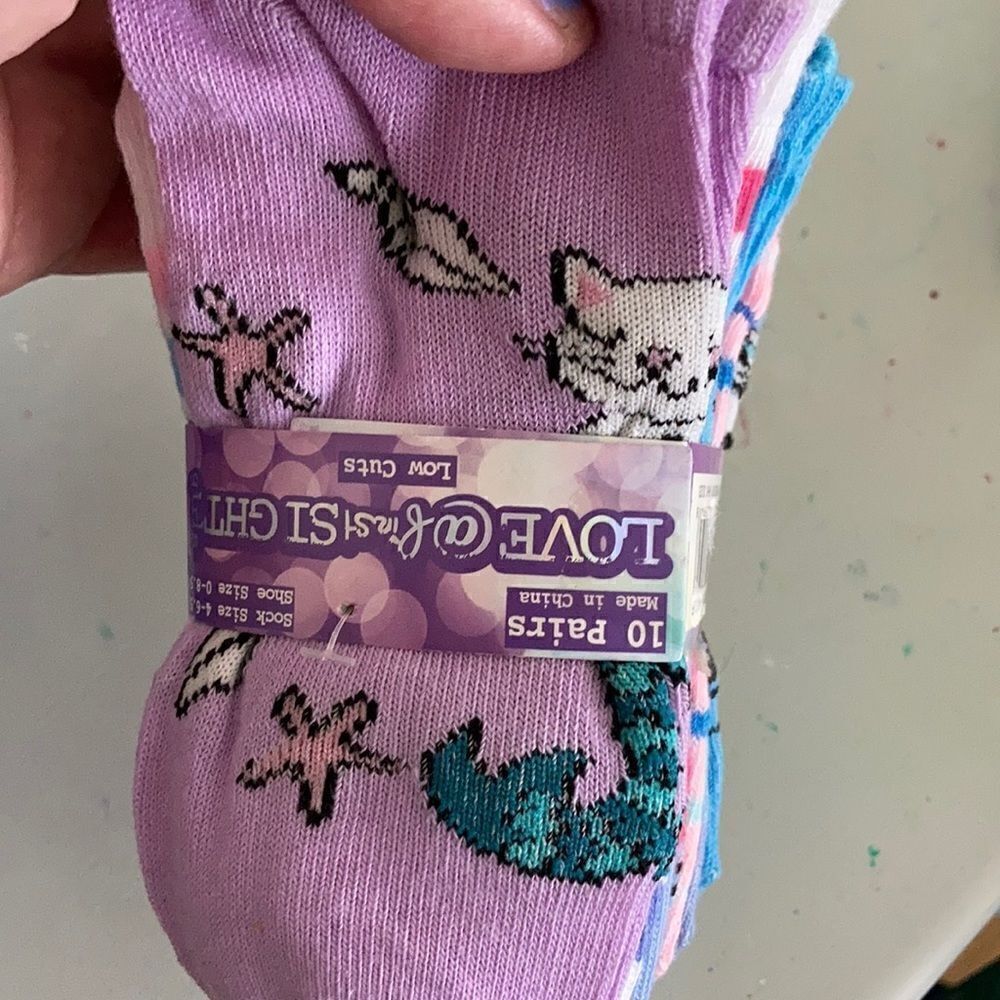 Love @ First Sight Girls Socks 10 pairs - Picture 4 of 4
